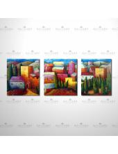 精緻3拼風景32參考圖  ☆純手繪、物美價廉, 使您生活與商業空間上展現不凡的藝術氣息。
