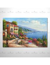 地中海風景參考圖131 ☆純手繪、名家推薦、只要提供相片、圖像…就能讓您留下懷舊、紀念的時光！