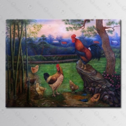 精緻動物 雞參考圖163 ☆純手繪、陶大人油畫村, 客製畫的服務 , 為您量身製作您想要的圖面與尺寸 !