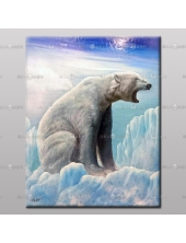 畫家專區031 《±2℃》正負2度C-全球暖化, 氣候變遷 北極熊的哀歌 陳昱辰老師作品!!