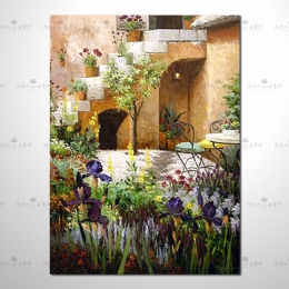 歐洲印象花園參考圖176 ☆純手繪、賞心悅目 , 值得珍藏 ！